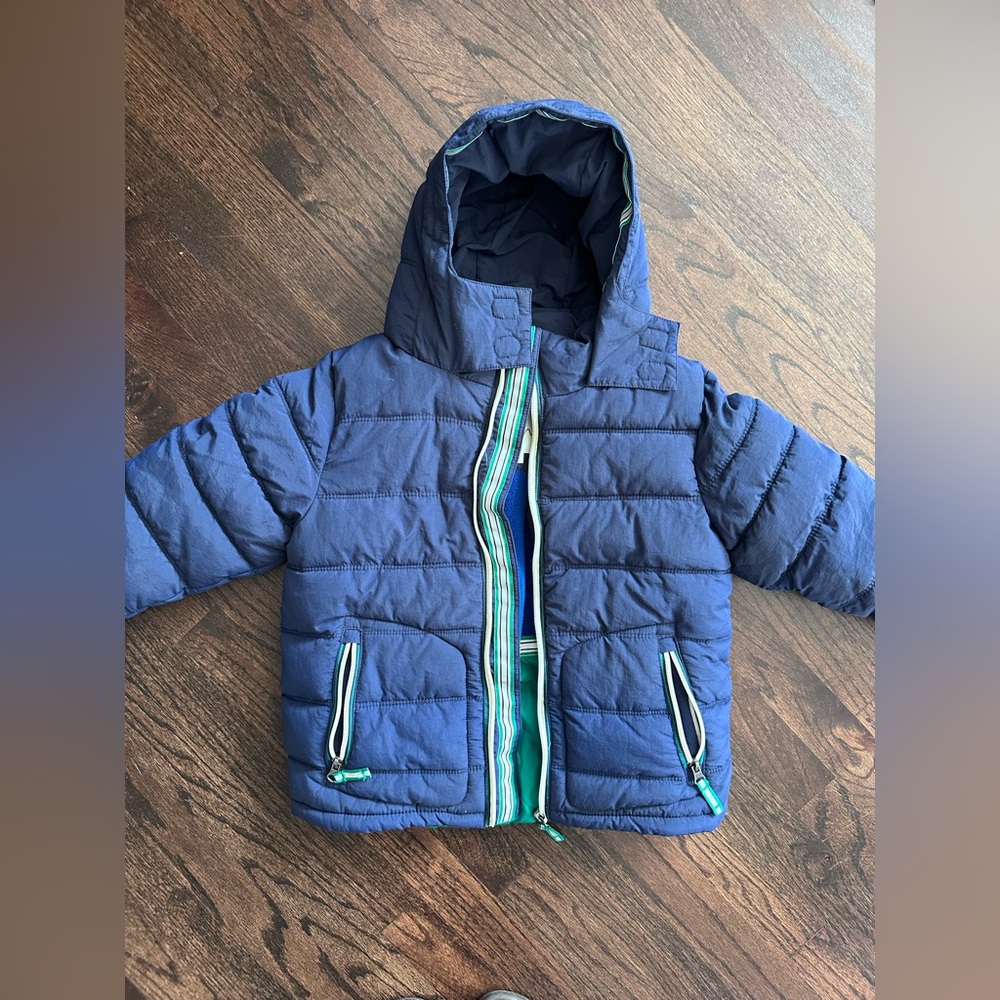 Boden Blue Puffer Jacket